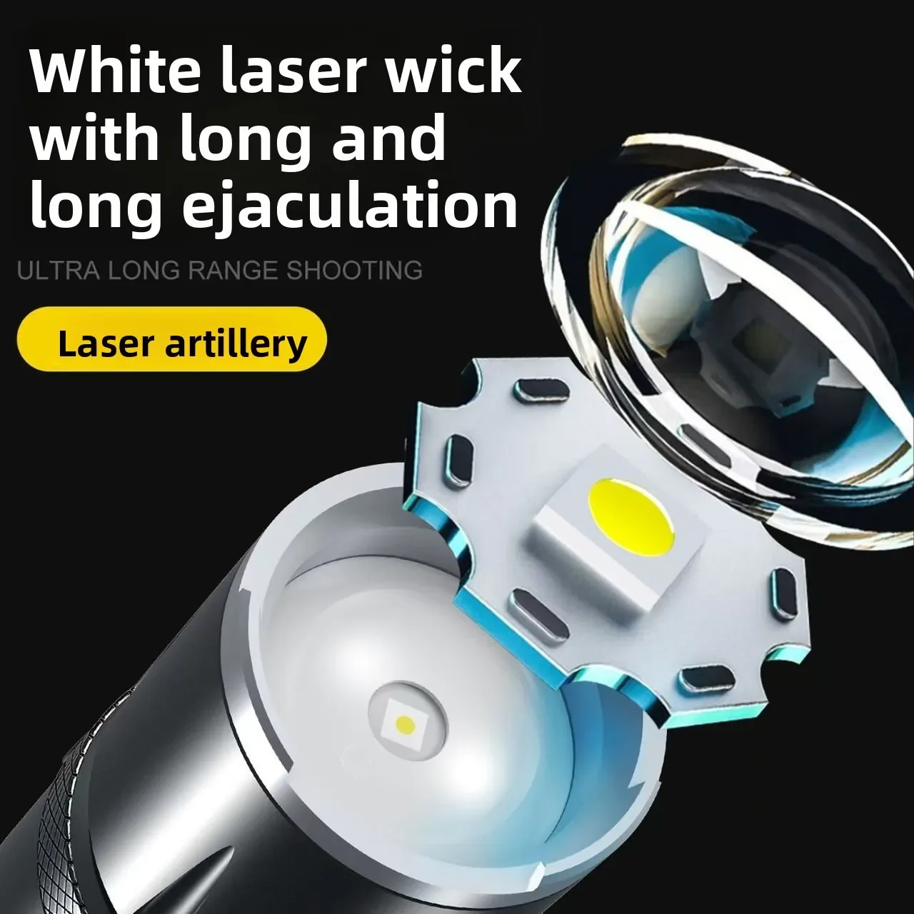  slider image of Portable LED Flashlight Telescopic