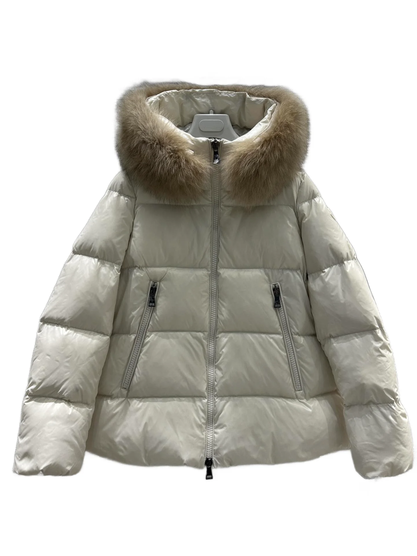

Down jacket collar short slim-fit version solid color fur collar removable design warm and comfortable Autumn/Winter 2023