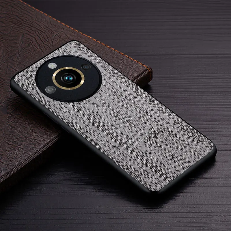Luxury Bamboo Wood Pattern Leather Case - Premium Protective Cover