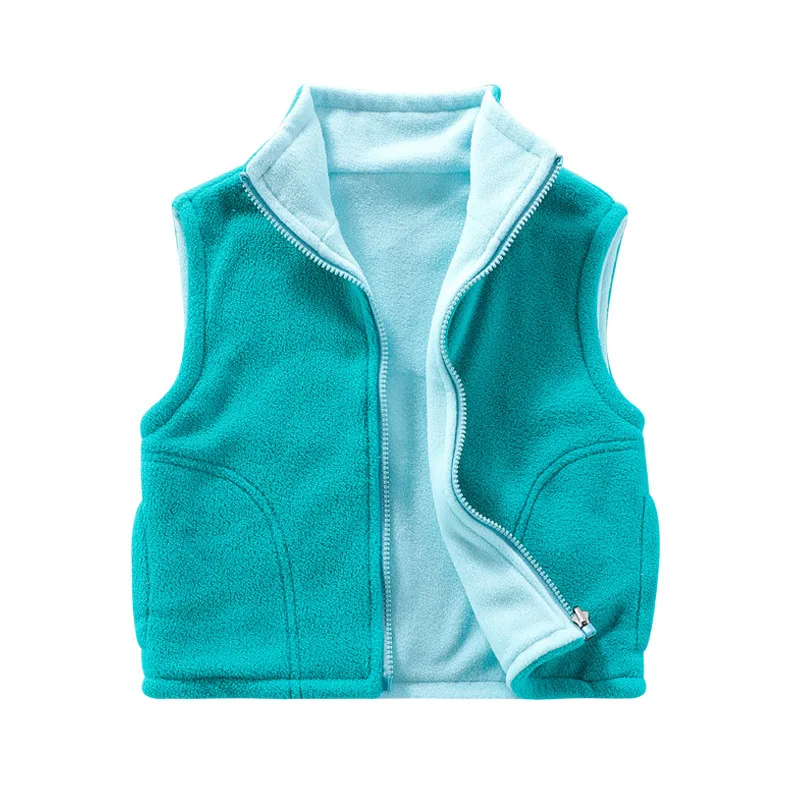 Spring Baby Kids Vest Fleece Jackets Girls Velvet Outerwear Boys Jacket Children Sleeveless Jackets children vest