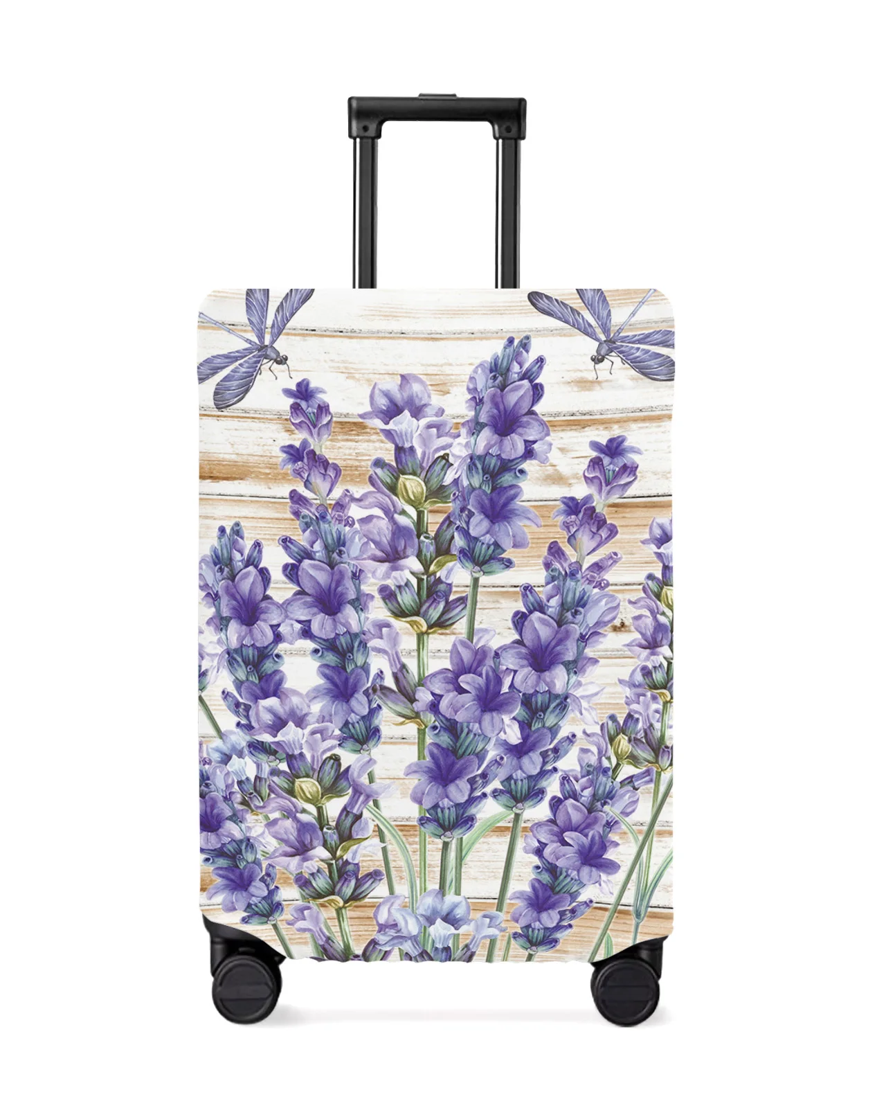 purple-flower-lavender-dragonfly-wood-travel-luggage-cover-elastic-baggage-cover-suitcase-case-dust-cover-travel-accessories