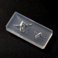 RT-243 Angel 3d Carving Silicone Nail Mold Cute Design DIY Manicure Decoration 1