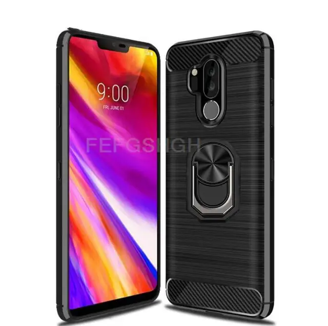 Lg G7 Cover Capa For LG G7 Thinq G7 One Brushed Carbon Fiber