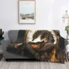 Genshin Impact Zhongli Blanket Flannel Textile Decor Anime Game Cartoon Portable Super Soft Throw Blanket for Home Car Quilt 1