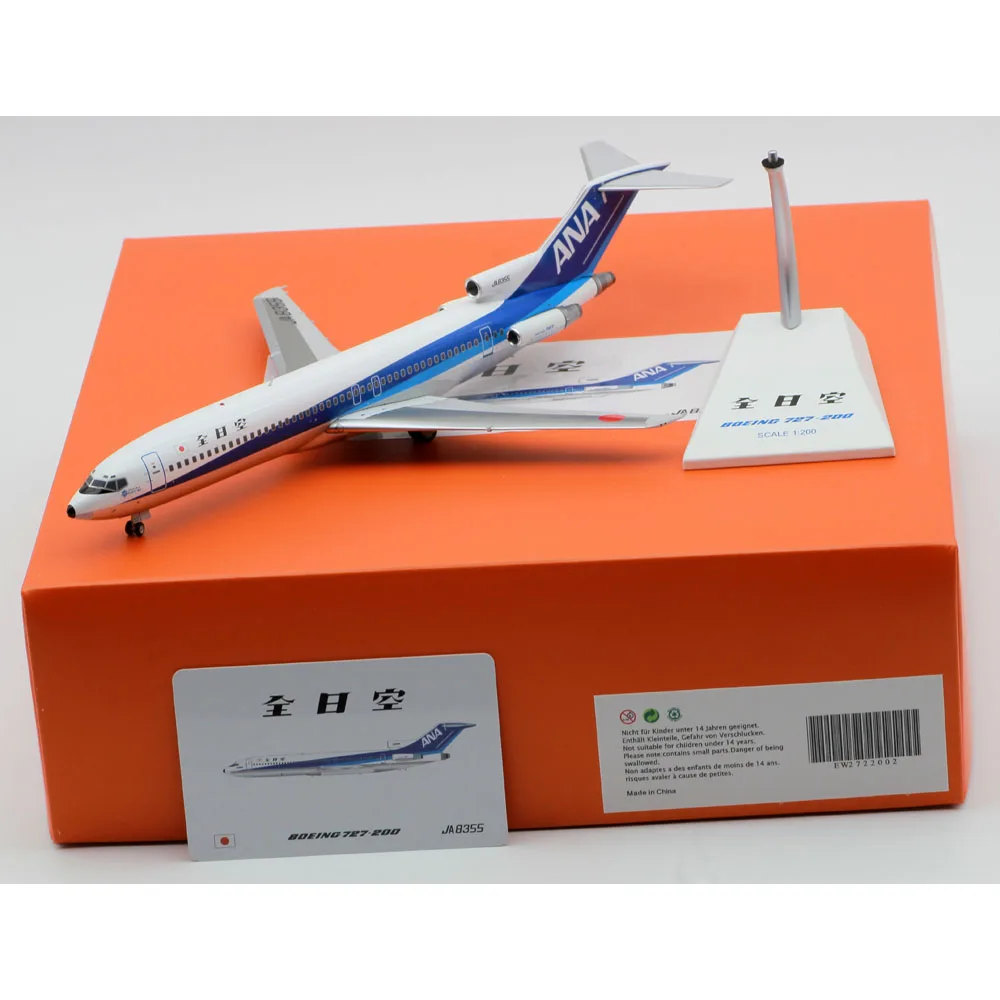 

EW2722002 Alloy Collectible Plane Gift JC Wings 1:200 ANA ALL NIPPON AIRWAYS Boeing B727-200 Diecast Aircraft Jet Model JA8355