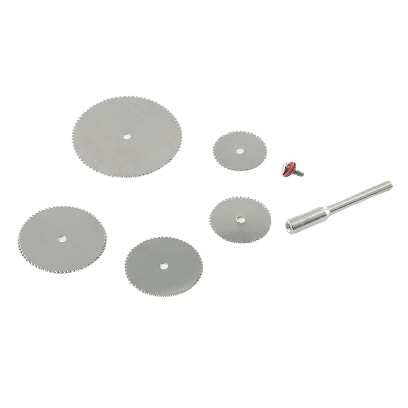 6PCS/Set Mini Circular Saw Blade Metal Discs Rotary Electric Grinding Cut Hand Tools Cutoff Mandrel Set Cutting Wood Power Drill circular saw blade
