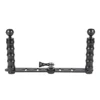 Dual Handheld Diving Selfie Bracket Mount Frame Kit Tray Bracket for GoPro Hero 13 12 11 10 Sjcam Eken Action Phone DSLR Cameras 2
