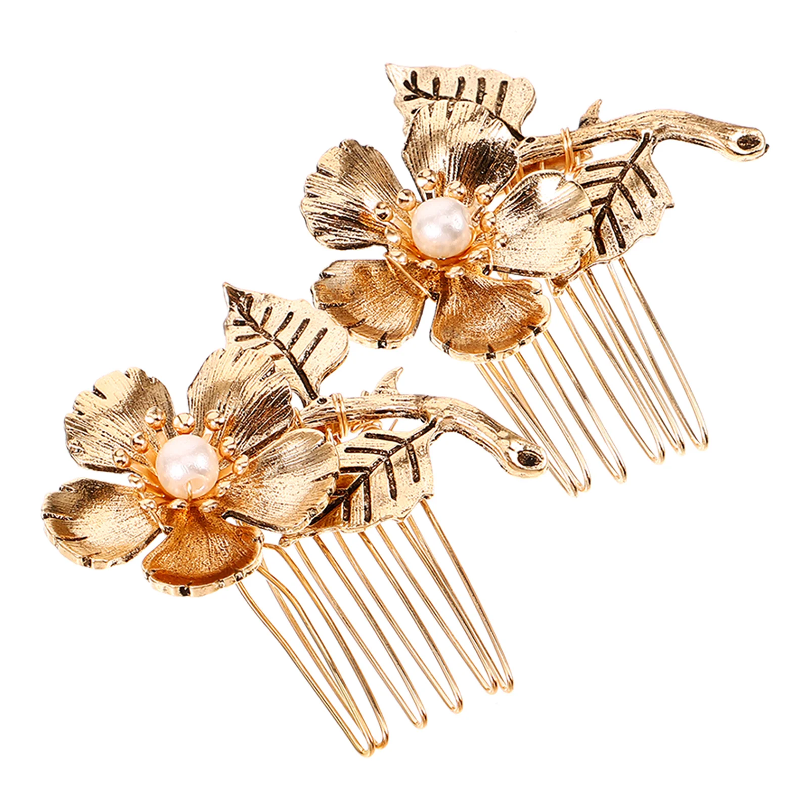 

Side Comb Hair Formal Accessories Women Flower Aesthetic Decorative Combs Bride Wedding Fairy Jewelry Headgear