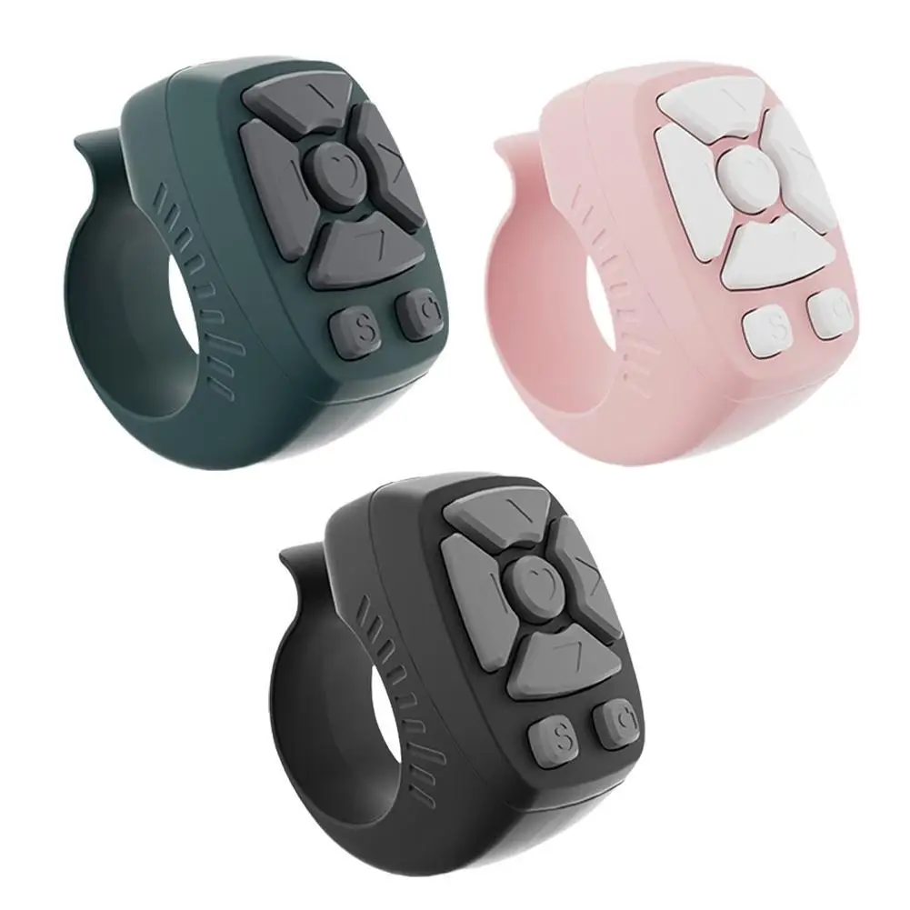 Fingertip Wireless Bluetooth Remote Control 7 Keys Video Scrolling ...