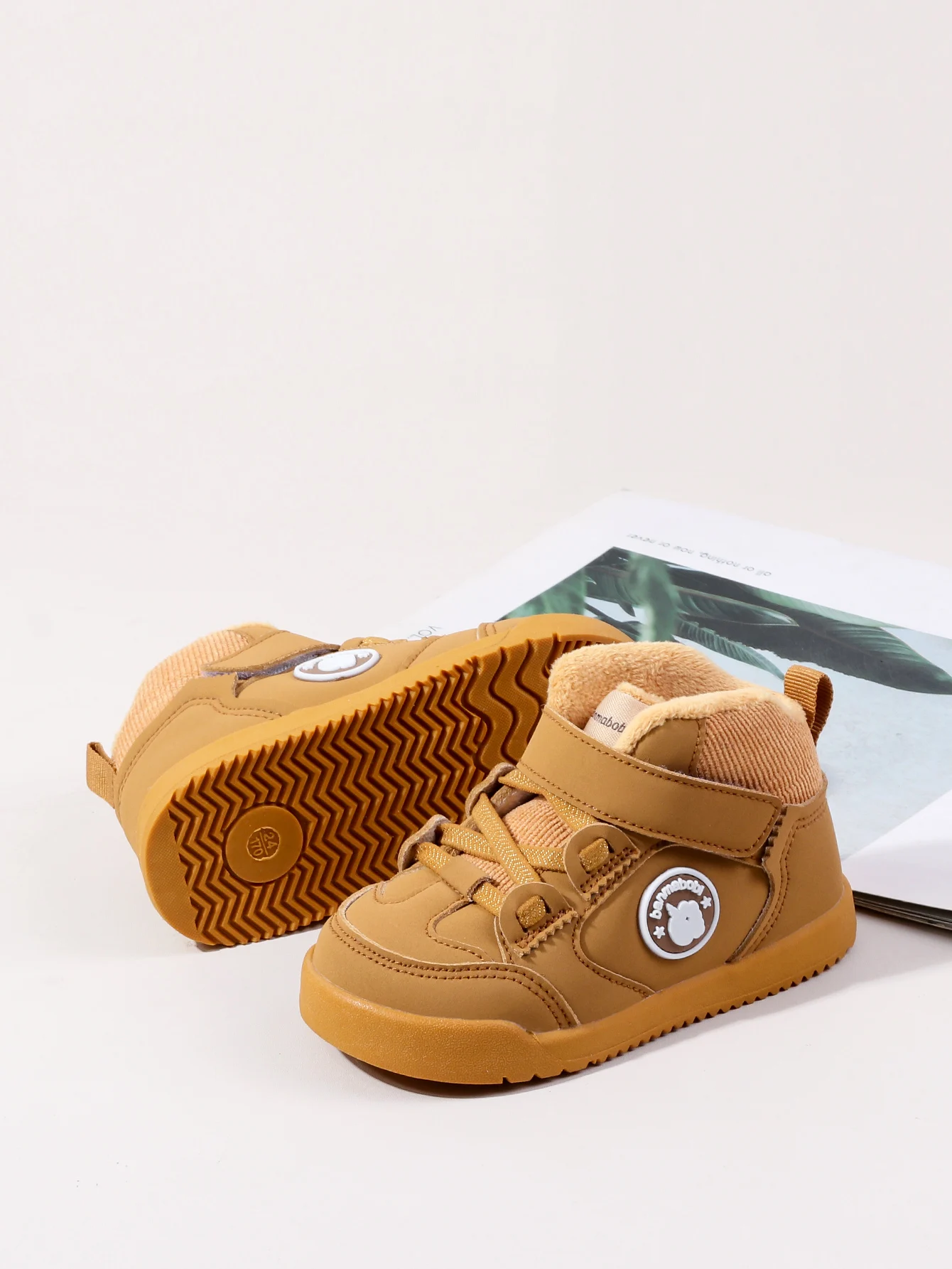 Heißer Verkauf BaBy Unisex First Walking Kleinkind Schuhe Mode Stil Fleece-gefüttert Design Für Winter Und Herbst 0-4 jahre Alt – Detail 13