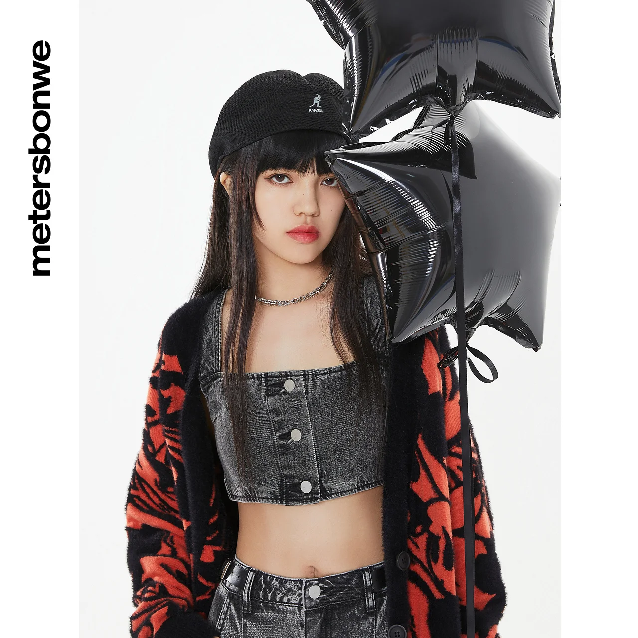

Metersbonwe Cartoon Pattern Cardigan Women Autumn Super Loose Fashion Pullover Warm Casual Off-Shoulder Men Cardigan Brand Tops