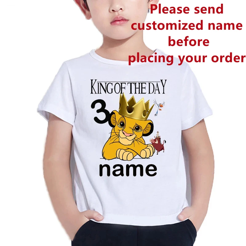 Birthday Boy Camisas Del Rey Leon The Lion King Kawaii Birthday