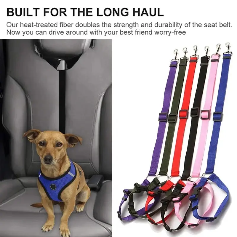 Adjustable-Pet-Cat-Dog-Car-Seat-Belt-Pet-Seat-Vehicle-Dog-Harness-Lead ...