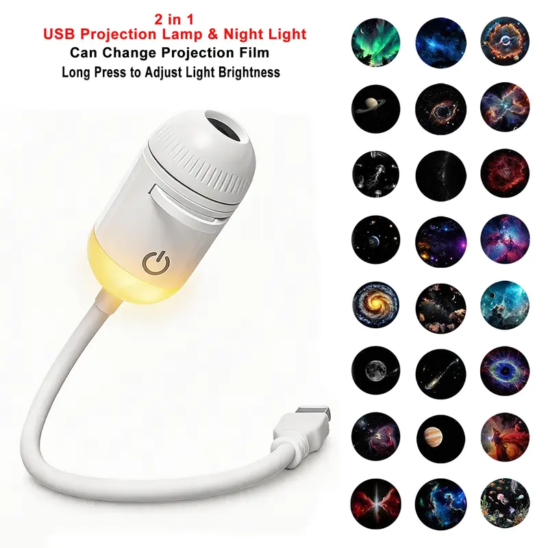 New Atmosphere Projection Car Ambient Light Large Range Projection Romantic Atmosphere Multiple Scenes Adjustable Focus Distance - Image 9