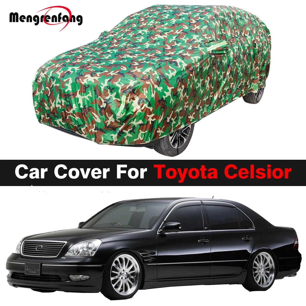 

Full Camouflage Car Cover For Toyota Celsior Anti-UV Sun Shade Rain Snow Dust Protection Waterproof Auto Cover