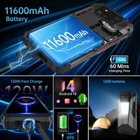 【World premiere】Unihertz by 8849 Tank 4 pro Smartphone 5G with 720P Projector Dimensity 8300 36GB+1TB Cellphone 3k AMOLED 6