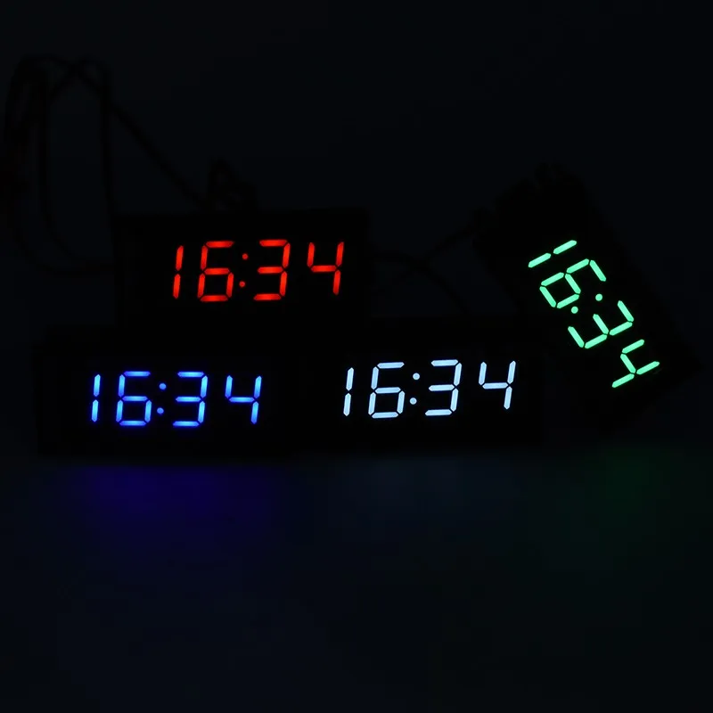 WiFi timing clock module network automatic timing LED digital tube electronic clock kit USB 5V Precise self illumination lcd digital clock digital desk clock digital clock digital table clock