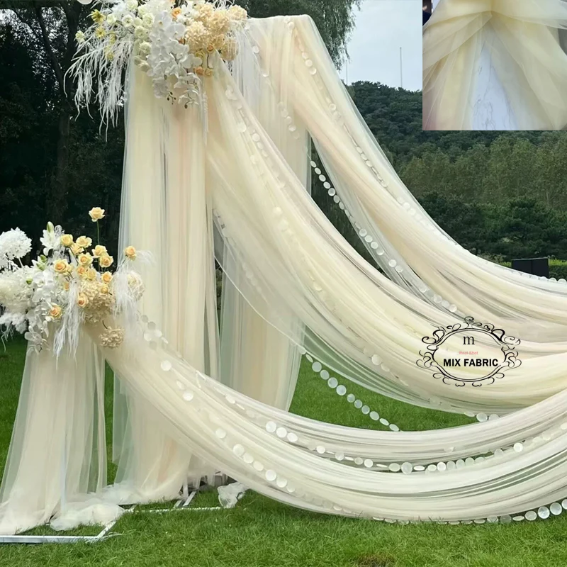 Elegant Burnt Orange Soft Tulle for Weddings & DIY Creations