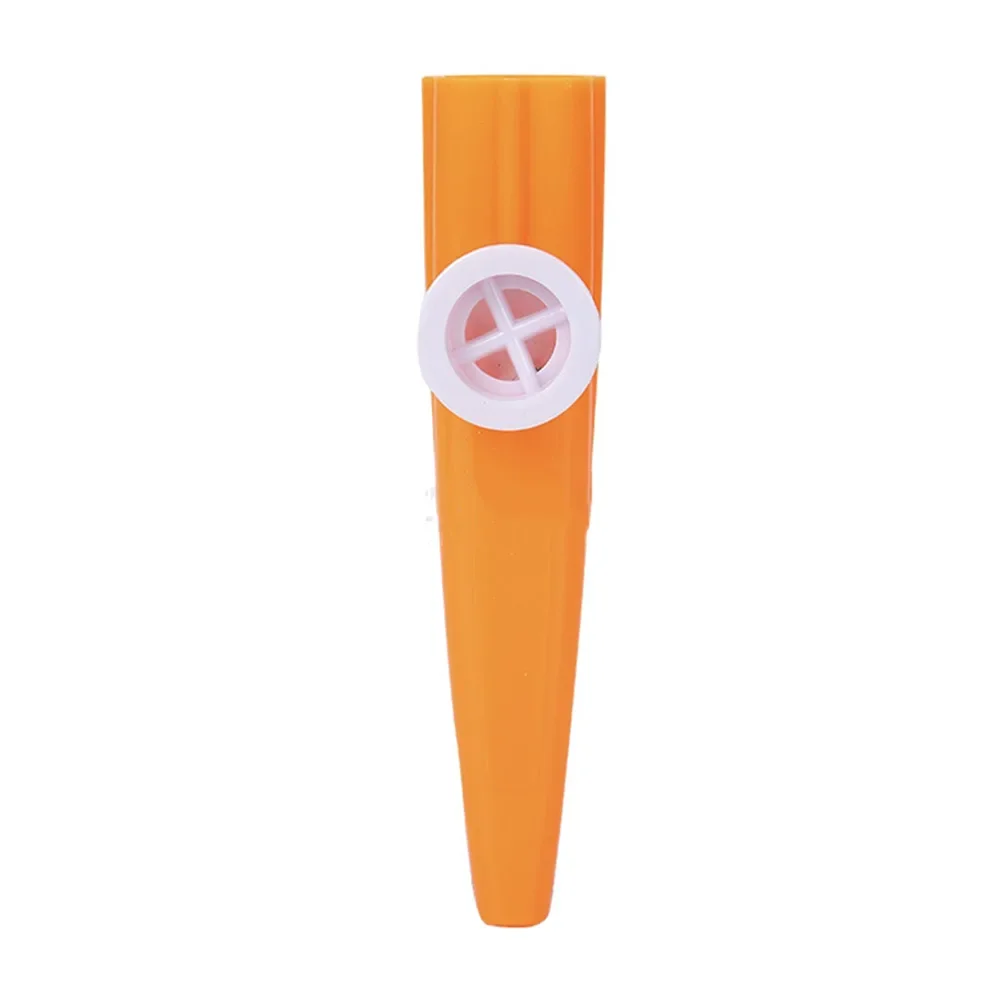 Metal Kazoos Wooden Kazoos 1 X Kazoo Musical Instruments Orange Plastic Red White For New Year 11.4X2.6X2.5CM