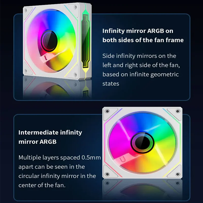 ICE Whale PRISM 4 PRO Silent ARGB Infinity Mirror Fan