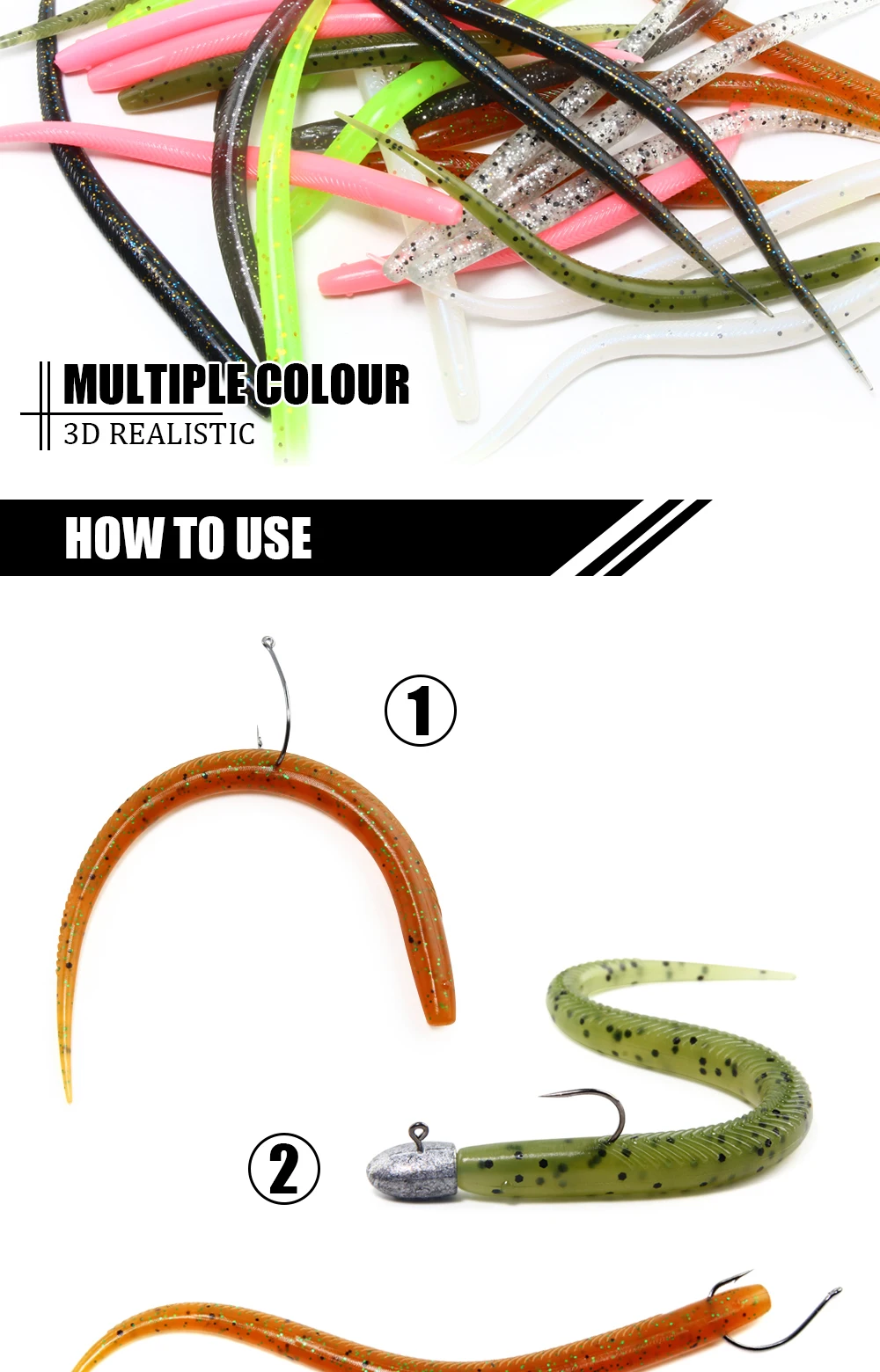 Spinpoler Weiche Wurm Angeln Köder Stick Schwanz 14 cm Künstliche Schmerle Senko Silikon Gefälschte Köder Swimbait Jig Wobbler Angelgerät – Detail 4