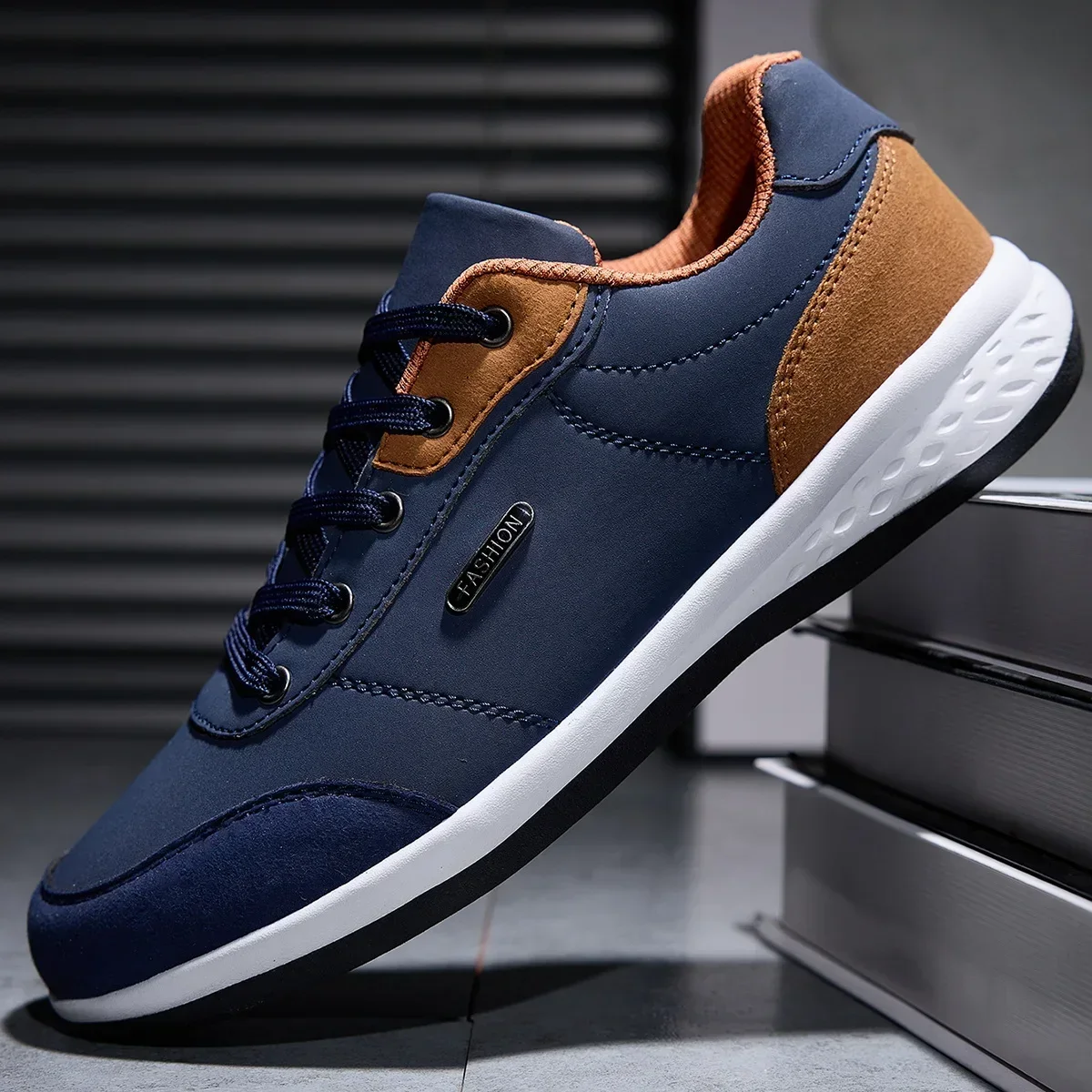 Men’s Waterproof Leather Sneakers – Spring & Autumn Walking Shoes 6