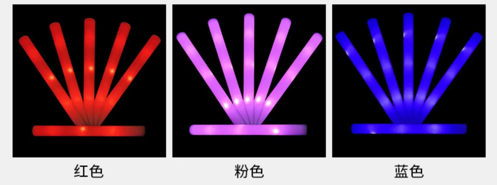 Schaumstoff-Leuchtstab, LED-Schaumstoffstab, im Dunkeln leuchtendes Partyzubehör, bunter Leuchtstab für Hochzeiten, Abschlussfeiern, Get-togethers – Detail 7