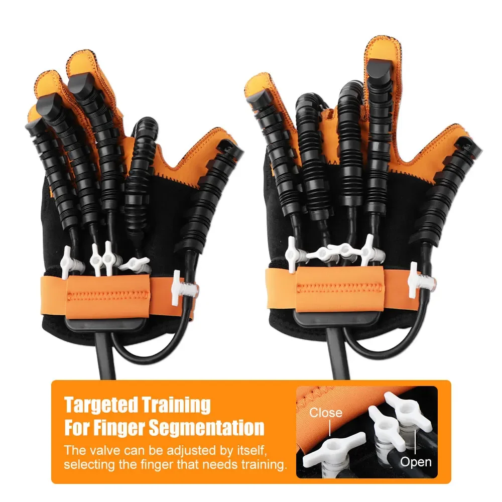 Heated Rehabilitation Robot Gloves Hemiplegia Stroke Rehabilitation Training Device Finger & Hand Function Workout Recovery Tool 6
