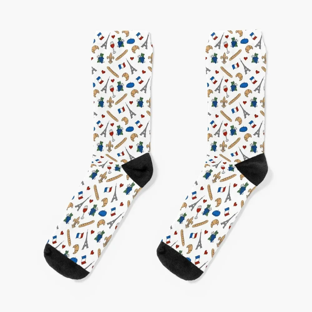 

Vive la France! Pattern Socks tennis man halloween Socks Male Women's