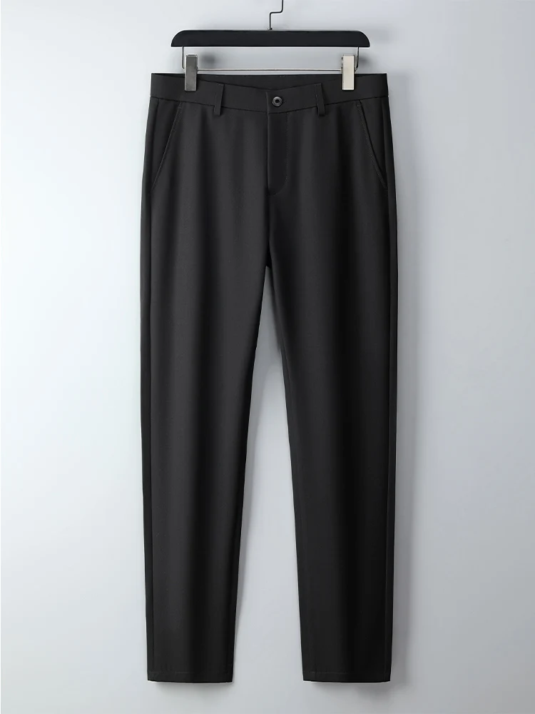 Pantaloni casual da uomo nuovi autunnali 2025 Moda coreana Pantaloni da lavoro classici da ufficio slim fit Pantaloni da abito leggermente elasticizzati 5