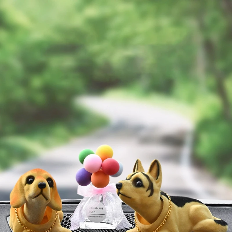 Kreative Bobble Kopf Hund Figur Ornament Statue Nette Schütteln Kopf Hund  Auto Ornament für Auto Dashboard Tabletop Dekoration Hüpfenden - AliExpress