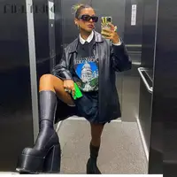 Boots For Woman Knee Shoes On Platform Gothic High Heels Punk Style New Rock Autumn Winter Chunky Pumps Plus Size Women Clothing - Image 2