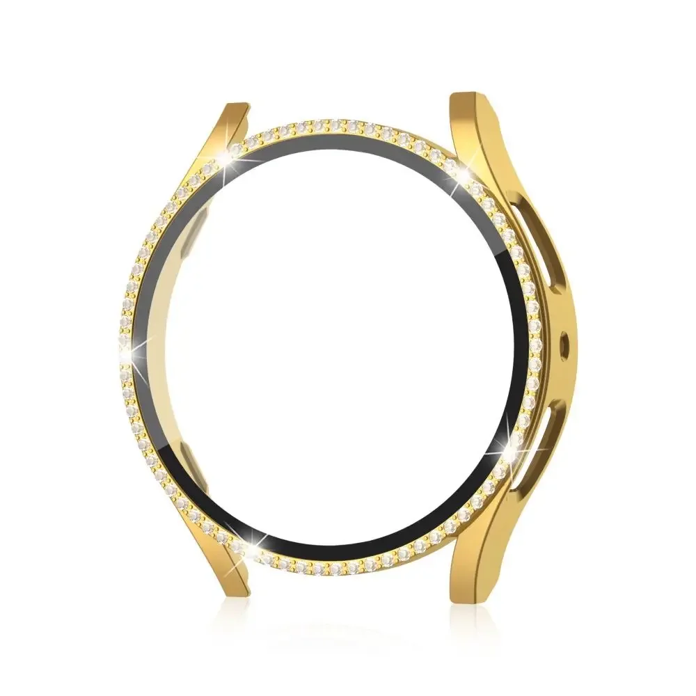 Bling Diamond Rhinestone Watch Protector with Tempered Glass Screen Film