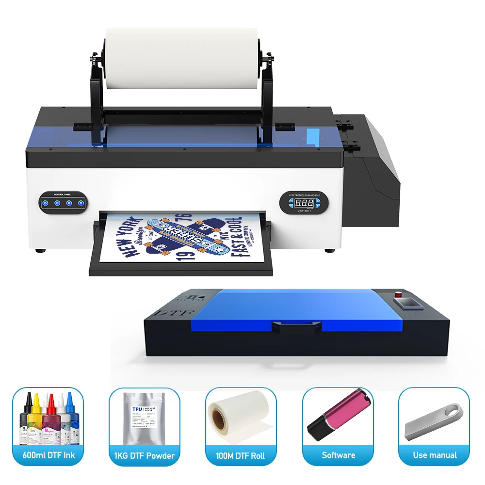 A3 DTF Printer Impresora XP600 DTF Printer A4 L800 DTF Printer Printing Machine For T-shirt Direct Transfer Roll Film Printer 5