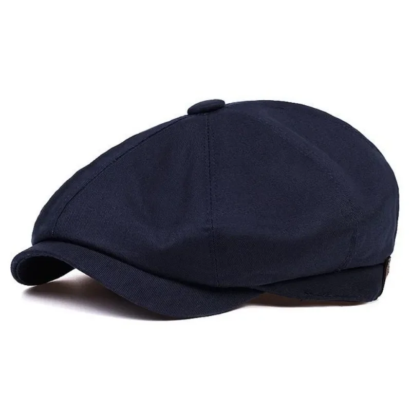 Newsboy Cap Fashion Newsboy Cap Men's Twill Cotton Hat 8 Panel Hat Baker Caps RetroGatsby Hats Casual Brand Cap Beret Male Gorras Hombre
