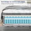 10/12/14 Inch Queen Size Mattress Hybrid Mattress,Fiberglass Free,Medium Feel,Motion Isolation,Certified Safe,Mattress in A Box 4