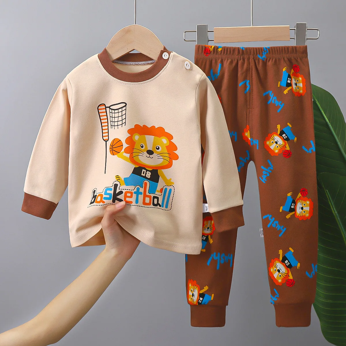 Children Cotton Underwear Two-piece Set Autumn Winter Pajamas Loungewear children clothes children underwear suits