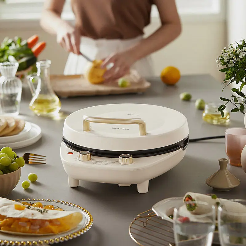 Removable and washable electric baking pan household double-sided heating deepening and enlarging pancake pan