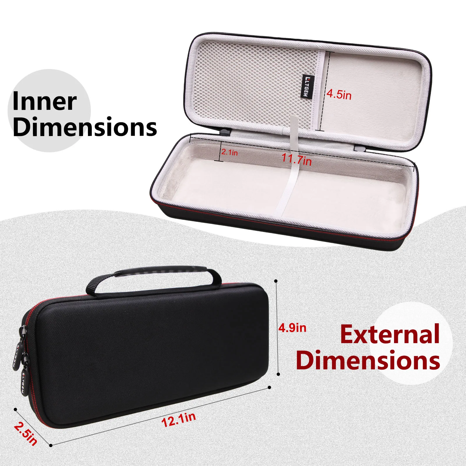LTGEM EVA Hard Case for Canon Image FORMULA R10 Portable Document Scanner - Protective Carrying Storage Bag 5