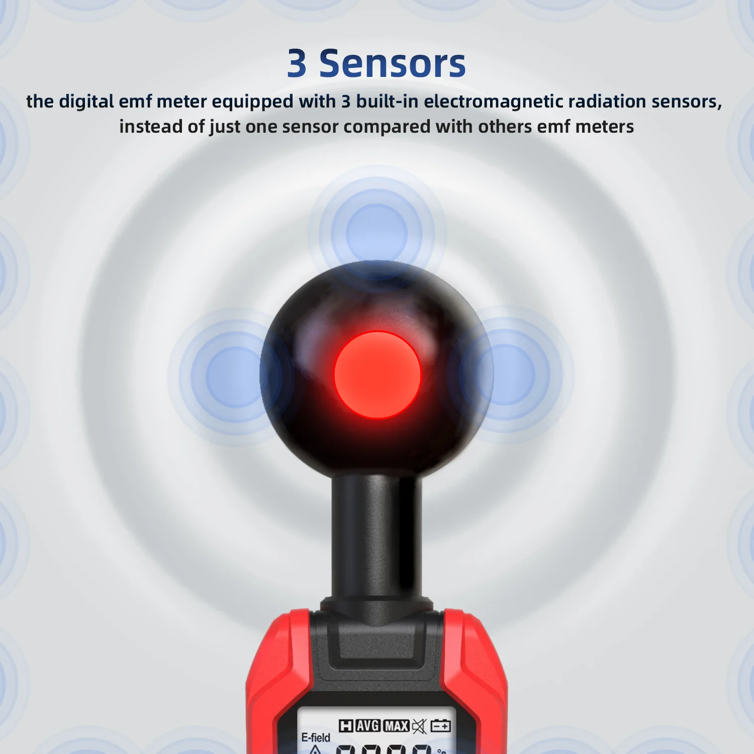 BSIDE K7 EMF Meter Professional Electromagnetic Field Radiation Detector Handheld  Electric Magnetic Dosimeter Geiger Test 6