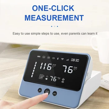 4.3 Inch LED Screen Intelligent Voice Broadcast Household Electronic Blood Pressure Monitor One Button Measurement 3