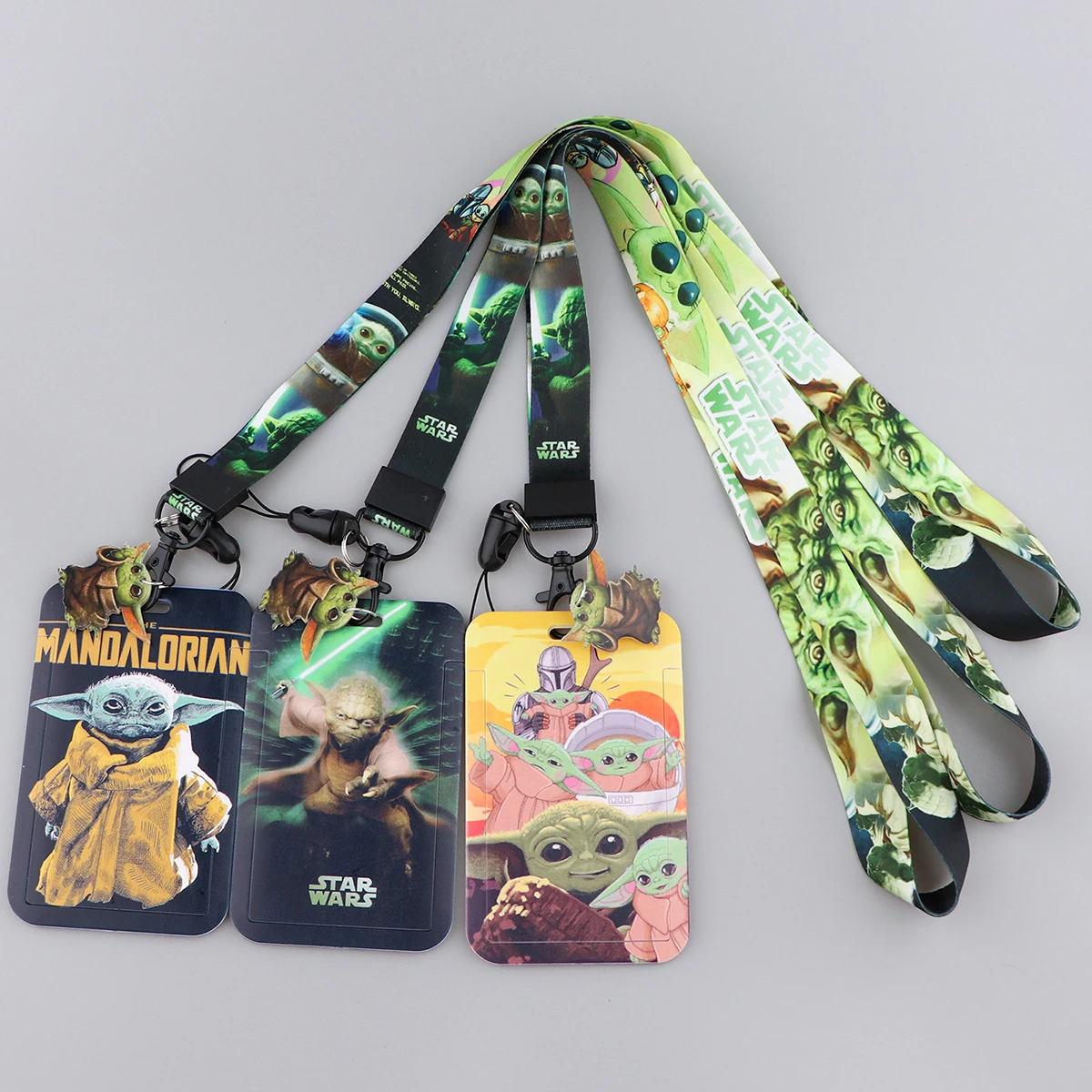 Mandalorian Baby Yoda Lanyard For Keys Chain ID Credit Card