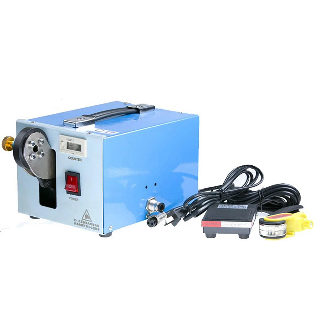 

Pneumatic Terminal Crimping Tool 220V Multi-Functional Terminal Crimping Machine with English Manual AM-201