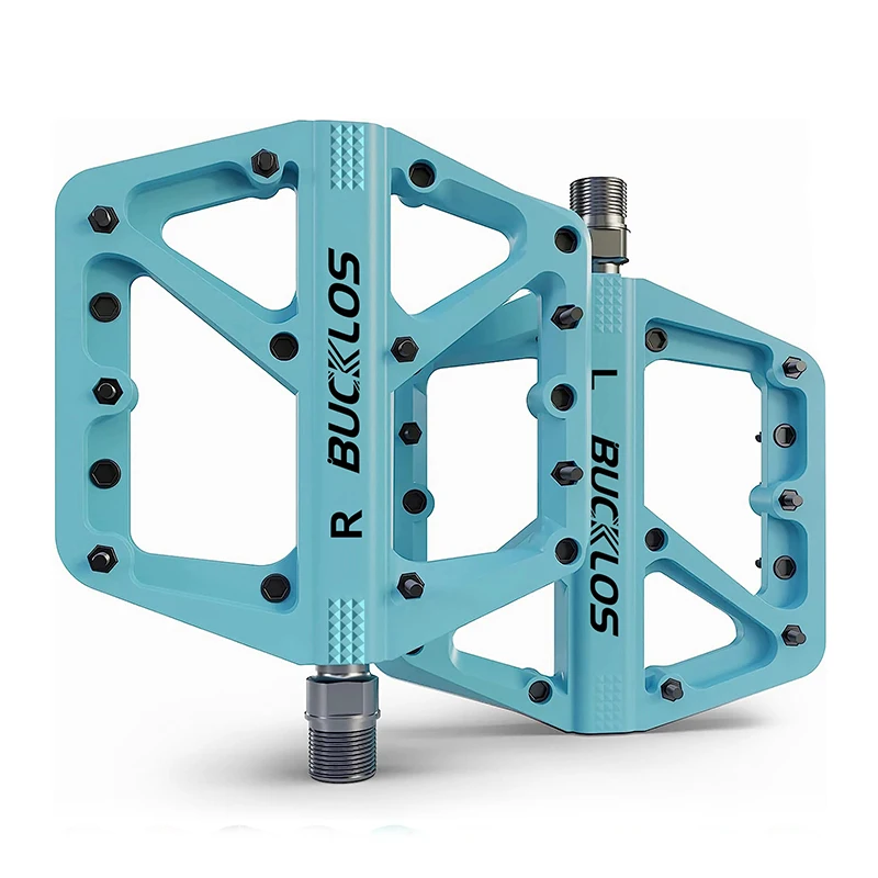 BUCKLOS Fahrradpedal Nylon Mountainbike Pedal Erweitern Sie die Rennradpedale Rutschfeste MTB-Pedale für AM BMX Faltrad – Detail 16