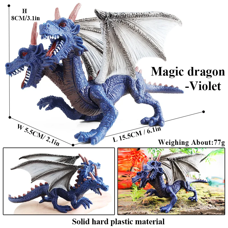 Figurines Dragons Imprimées 3D - Lot De 2 Dragons Articulés - Décoration Fantasy, Jouet Ou Collection