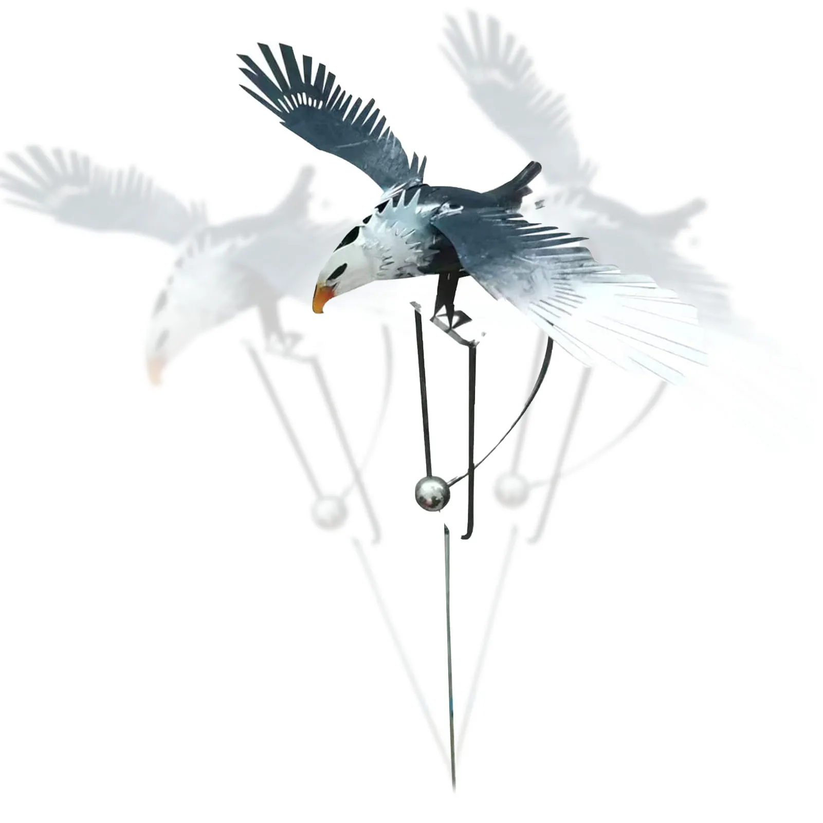

Bald Eagle Garden Statue Sturdy Owl Garden Art Outdoor Garden Stake Decoration Garden Art Bird Patio Pinwheels Decoration