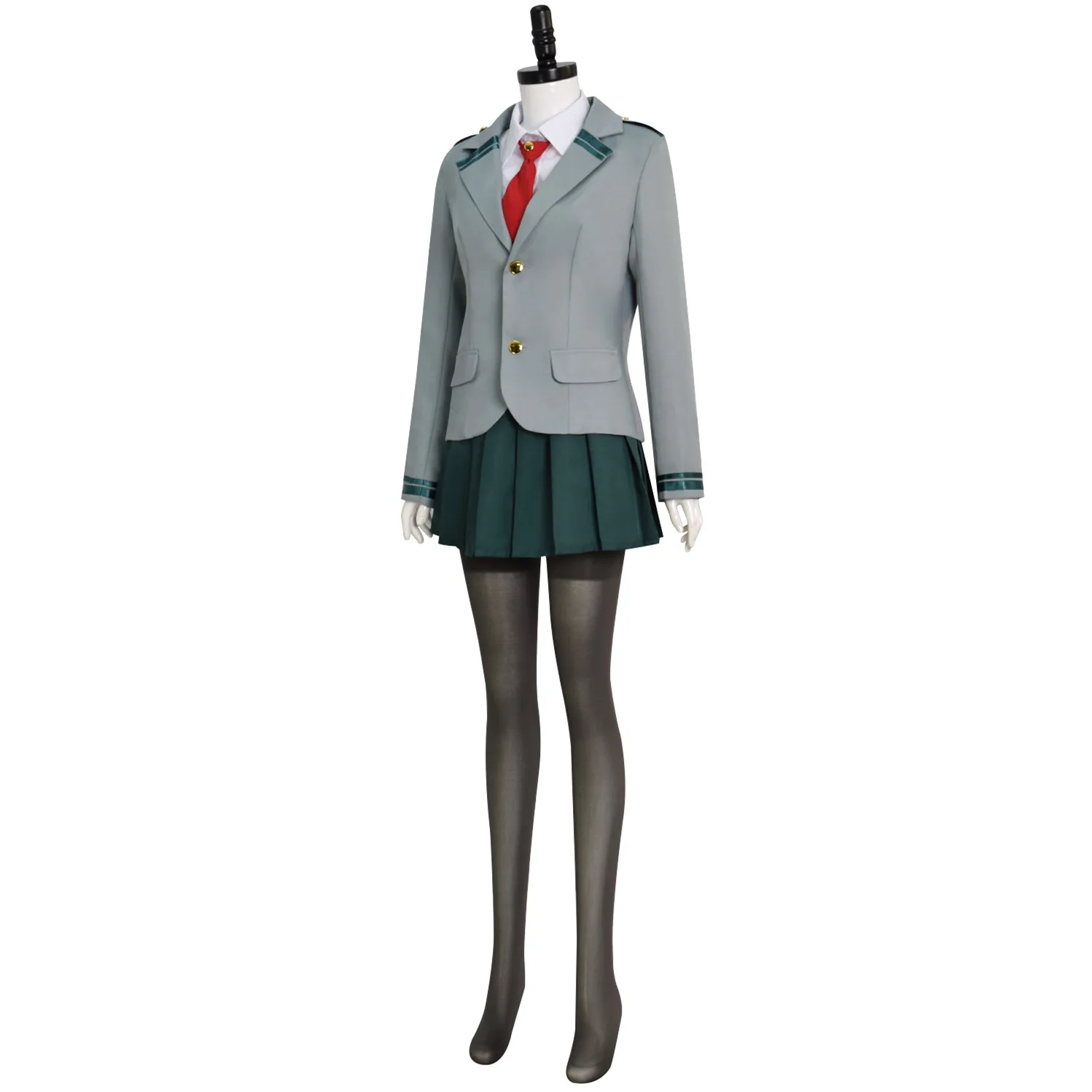 Halloween Uraraka Ochaco Cosplay Costume Adult Women School Uniform Shirt Pants Coat Wig Suits Carnival Party Cosplay Costume