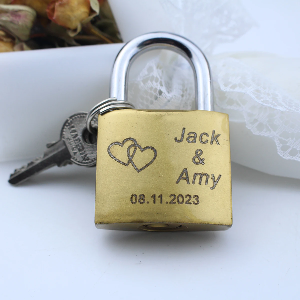 1pcs Wedding Party Annivesary Gift Present Love Lock Personalised