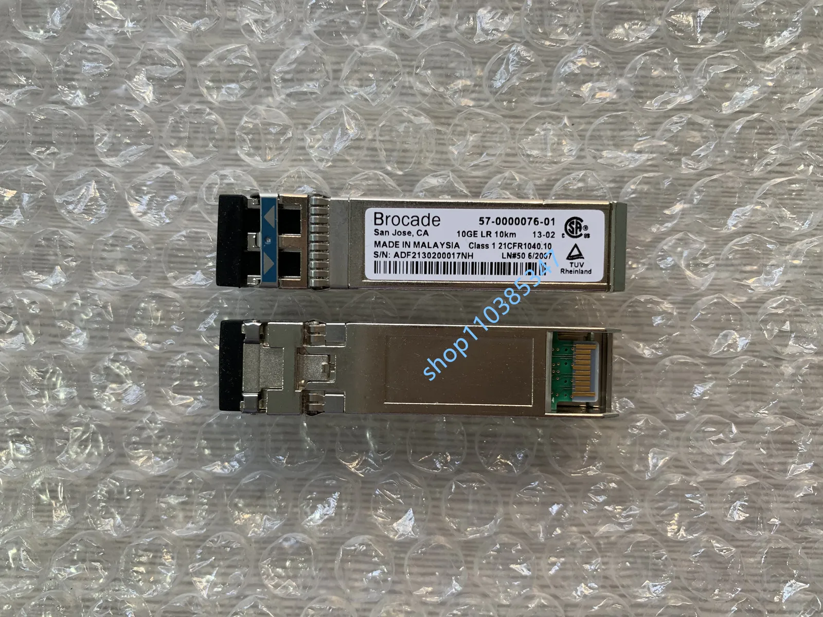 Brocade 10G SFP/57-0000076-01 10GE 10km 1310nm SFP+ 10G-SFP-LR 10GB Single-mode optical transceiver/brocade 10g sfp fiber switch avago sfp10g fiber switch afct 701sdz 10g single mode optical transceiver sfp 1310nm fiber transceiver