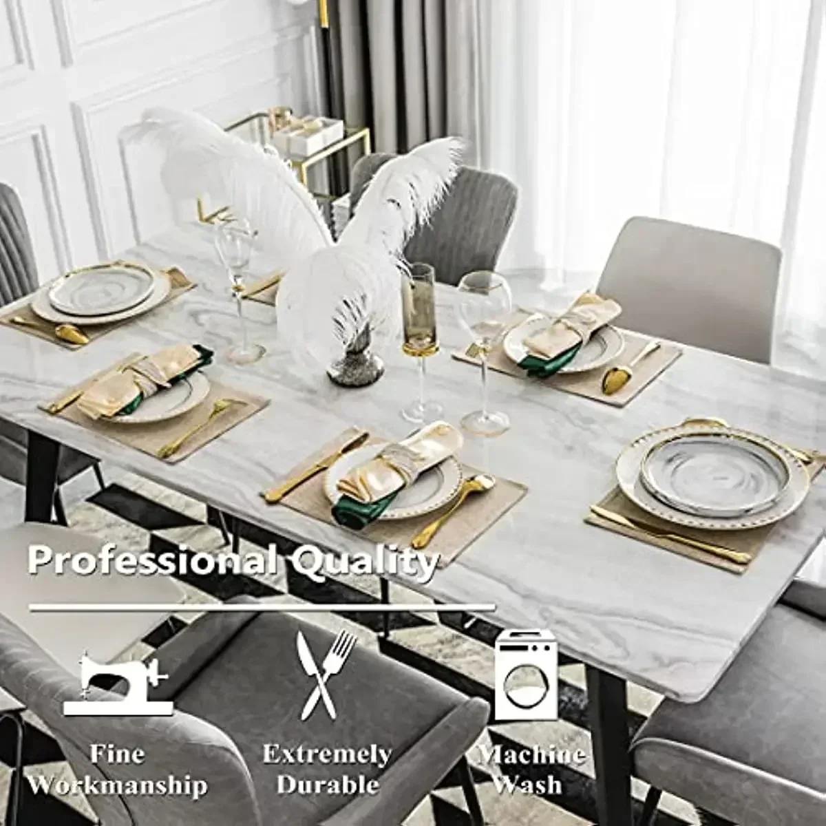 Linen Heat-Resistant Placemats 3